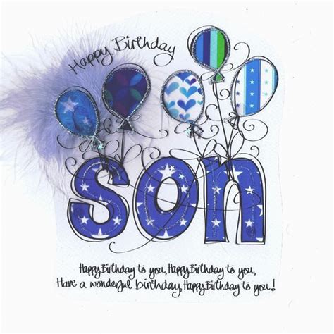Free Printable Birthday Cards For My Son Happy Birthday To My Son