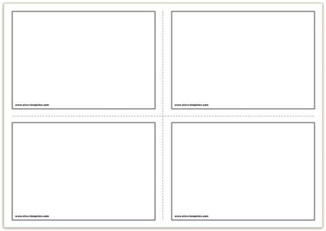 Free Printable Flash Cards Template For Word Cue Card Template