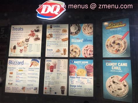 Menu At Dairy Queen Treat Fast Food Garden City Ford Rd