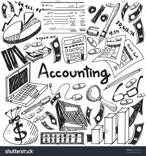 Accounting And Financial Education Handwriting Doodle Icon Of Banknote