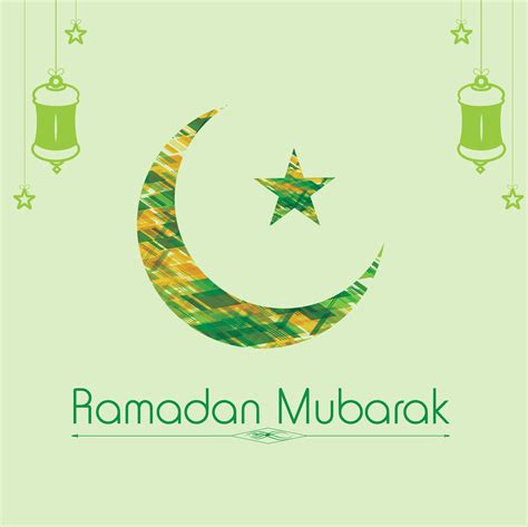 Ramadan Mubarak Greeting Card Design 1082539 Vector Art At Vecteezy