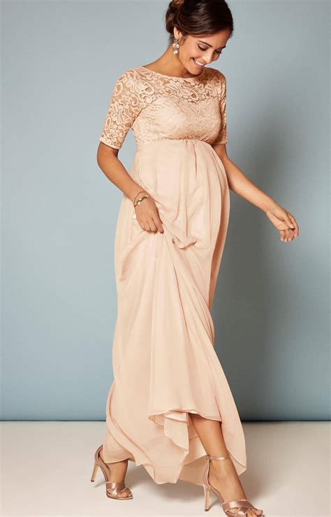 alaska maternity silk chiffon gown in peach blush maternity wedding dresses evening wear and
