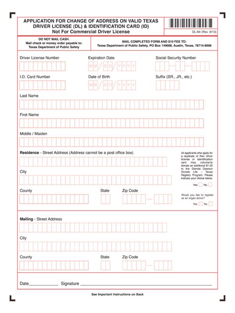 Tx Change Address Fill Out And Sign Printable Pdf