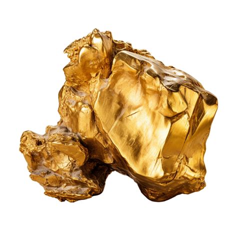 Ai Generated A Gold Nugget From The Gold Mine 36053898 Png