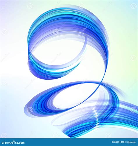 Vector Background Abstract Blue Swirl Stock Vector Illustration Of
