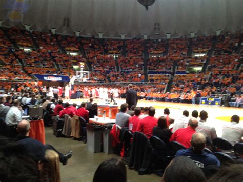 An Audience At A Basketball Game Is Shown