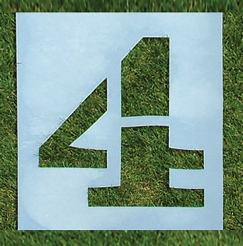 I usually see it being called signed distance field text. White Line 2956 Premium Football Field Stencil Kit, 3-1/2 ...
