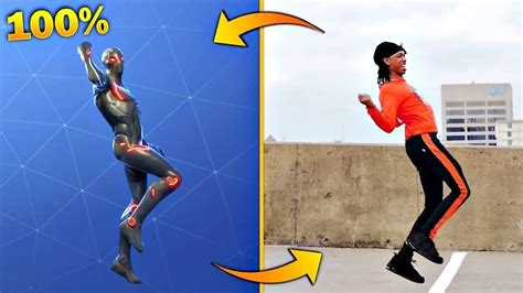 All 131 Fortnite Dancesemotes In Real Life Shimmer Bombastic Electro Swing Youtube