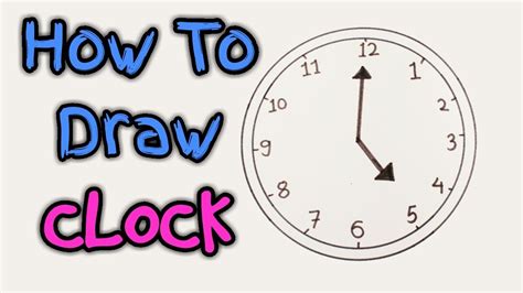 How To Draw Clock Clock Clock Drawing Youtube