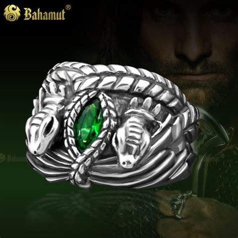 Men Rings Aragorn Ring King Noble 925 Sterling Silver Aragorn Ring Of