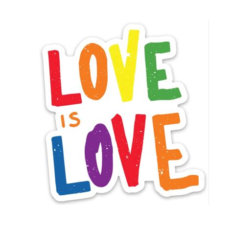 Love Is Love Sticker Lettering Big Moods