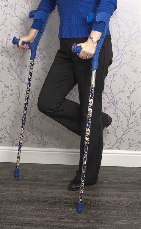 Deluxe Patterned Forearm Crutches In Stock Life And Mobility