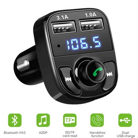 Modulator FM Bluetooth pentru Maşină MOD X8 BT 2 USB 3 1A 1 0A