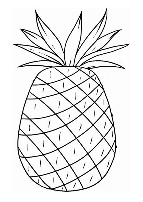 Pineapple Coloring Pages Coloring Pages
