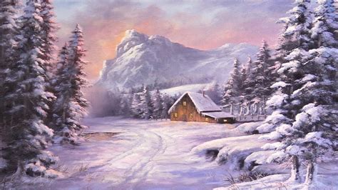 See more ideas about winter landscape, landscape paintings, winter painting. Winter Cabin | Paint with Kevin® - YouTube