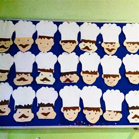 English worksheets worksheets on grammar, writing and more. chef craft idea for kids (2) | Community helpers crafts ...
