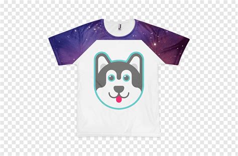 Such doge png by vendus on deviantart. White and purple dog graphic crew-neck t-shirt, T-shirt ...