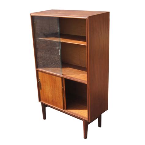 Make your searches 10x faster and better. Mid Century Teak China Display Cabinet Bookcase at 1stdibs