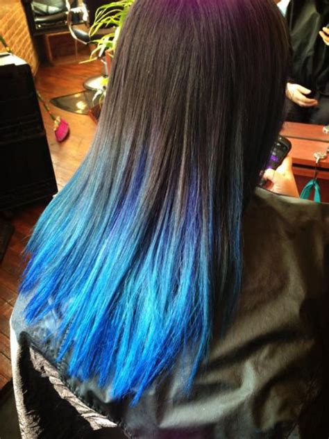 Ombre Blue Hair Tips перевод Scarlet Haircut