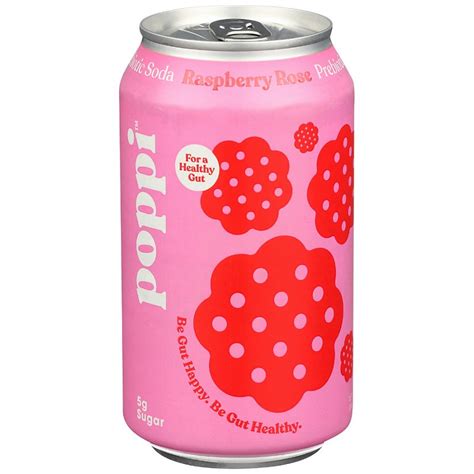 Poppi Raspberry Rose Prebiotic Soda Shop Soda At H E B