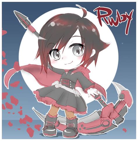 Rwby Chibi Ruby Rose Rwby Anime Rwby Anime