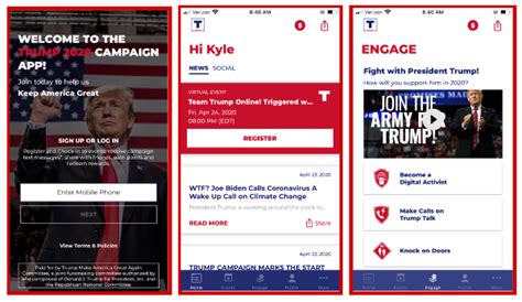Trumps Official 2020 Mobile App What Campaign Apps Mean For Voter Data