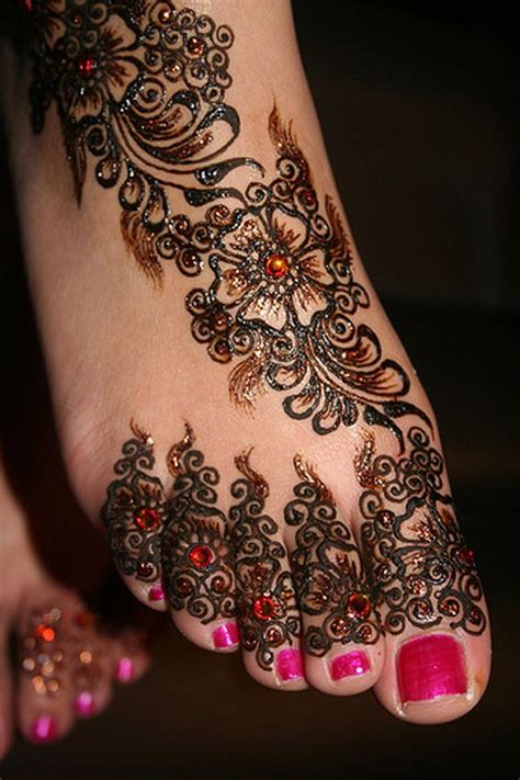 Arabic Mehndi Designs For Feet With Stones Arabic Henna Designs