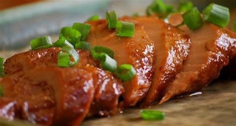 This elegant and impressive, oven roasted dish is a classic entree for christmas dinner or makes a great appetizer for a holiday or new year's eve party. Pork Tenderloin with Hoisin Sauce - Amanda Jane Brown