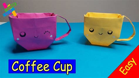 Origami Cup How To Make Paper Cup Easy Mug Diy Easy Fold