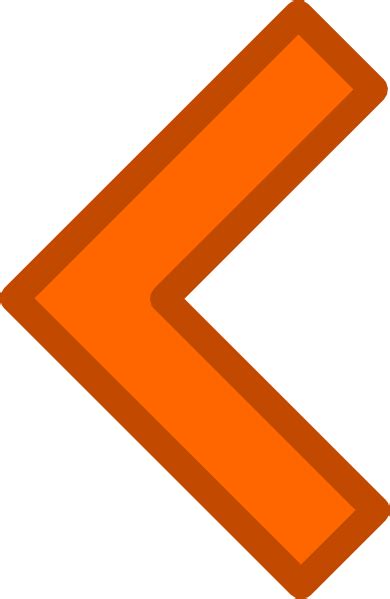 Orange Left Arrow Clip Art At Vector Clip Art Online