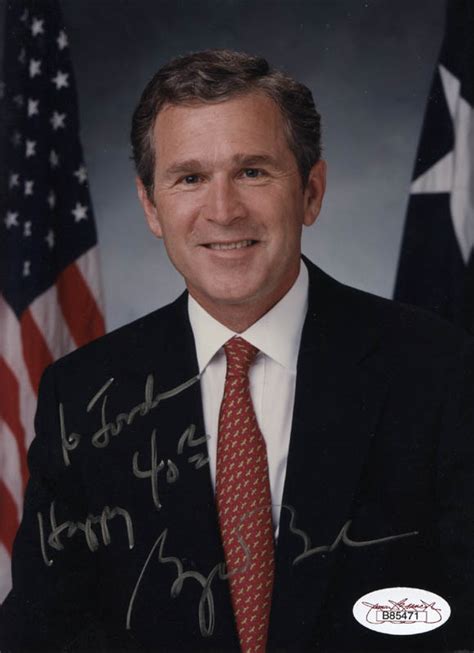 President George W Bush Autographed Inscribed Photograph