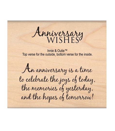 Mse My Sentiments Exactly Anniversary Wishes Mounted Stamp 25x3