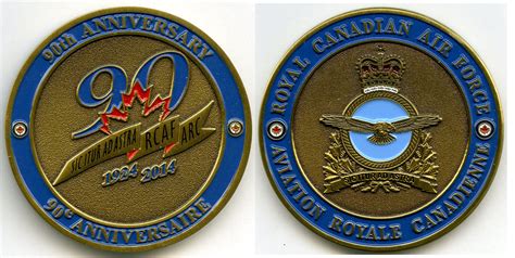 If you can go the distance crank up them miners and get to work! RCAF 90th Anniversary Challenge Coin - 1924-2014 ...