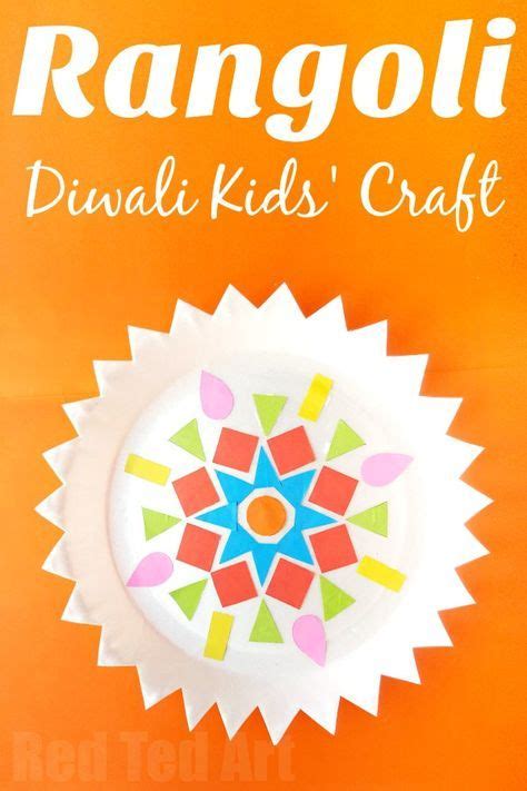 Paper Plate Rangoli Kids Diwali Craft Diwali Craft