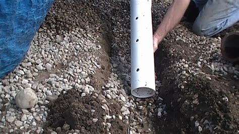 How To Install Perforated Pipe French Drain For Do It Yourself Job