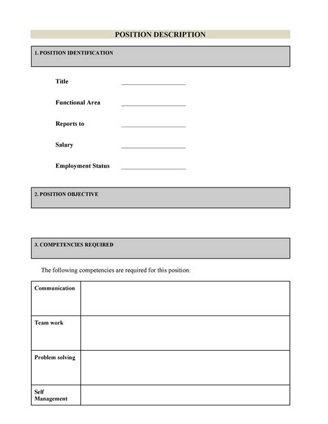 47 Job Description Templates And Examples Template Lab