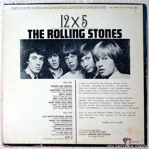 The Rolling Stones ‎ 12 X 5 1966 Vinyl Lp Album Mono Voluptuous