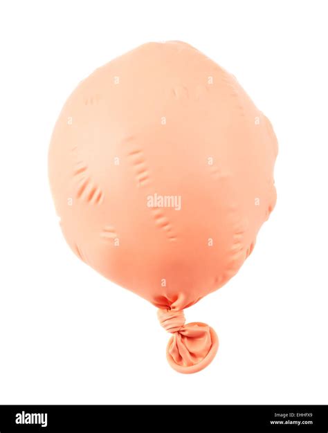 Deflated Balloon Isolated Stock Photo Alamy