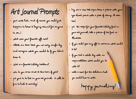 Art Journal Prompts - From Victory Road