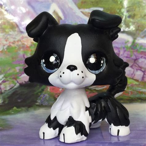 Littlest Pet Shop Cute Charming Collie Dog Ooak Custom With