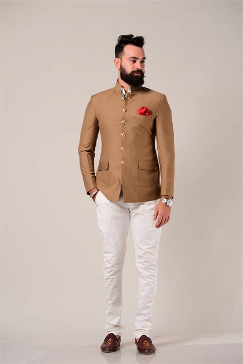 Bespoke Indian Maharaja Style Royal Jodhpuri Bandgala Suit Perfect F