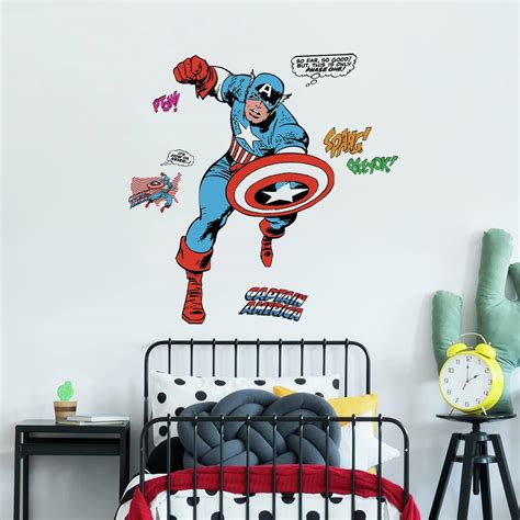 Buy Roommates Rmk5051gm Marvel Classic Captain America Comic Giant Peel