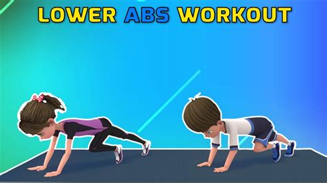 Lower Abs Workout For Kids And Beginners Kids Exercise Youtube