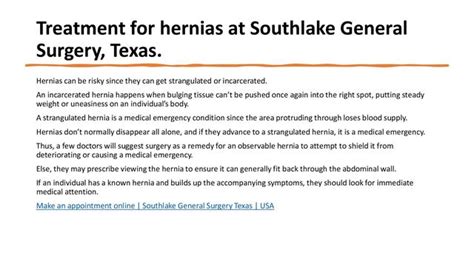 Learn About Six Types Of Hernia Southlake Texas Speaker Deck