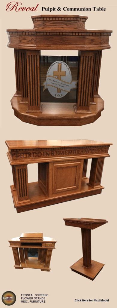 Pulpit Sets And Communion Table Furniture For Churches Summit Seating