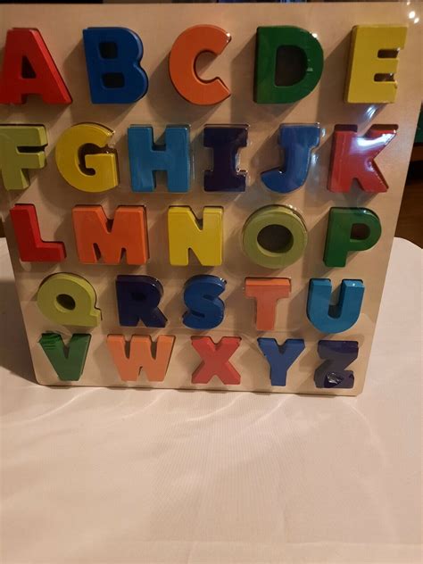 Spark Create Imagine 3d Wood Alphabet Puzzle 26 Pcs For Sale Online Ebay