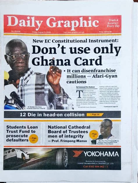 Todays Front Pages Friday August 5 2022 Myjoyonline