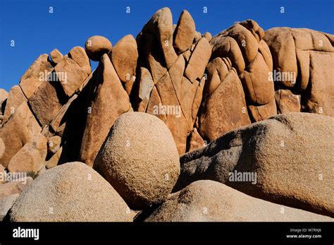 Eroded Granite Boulders Joshua Tree National Park Mojave Desert