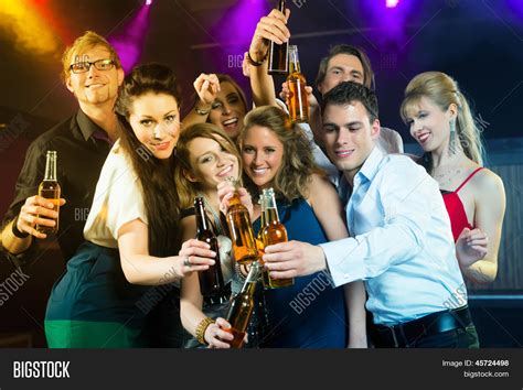 Young People Club Bar Drinking Beer Image And Photo Bigstock
