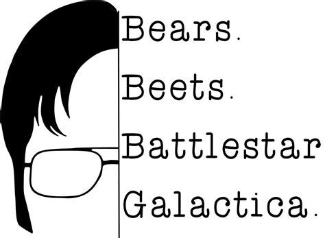 Bears Beets Battlestar Galactica Svg The Office Svg Dwight Etsy